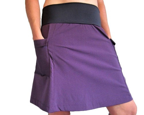 falda de senderismo de aventura de lluvia púrpura