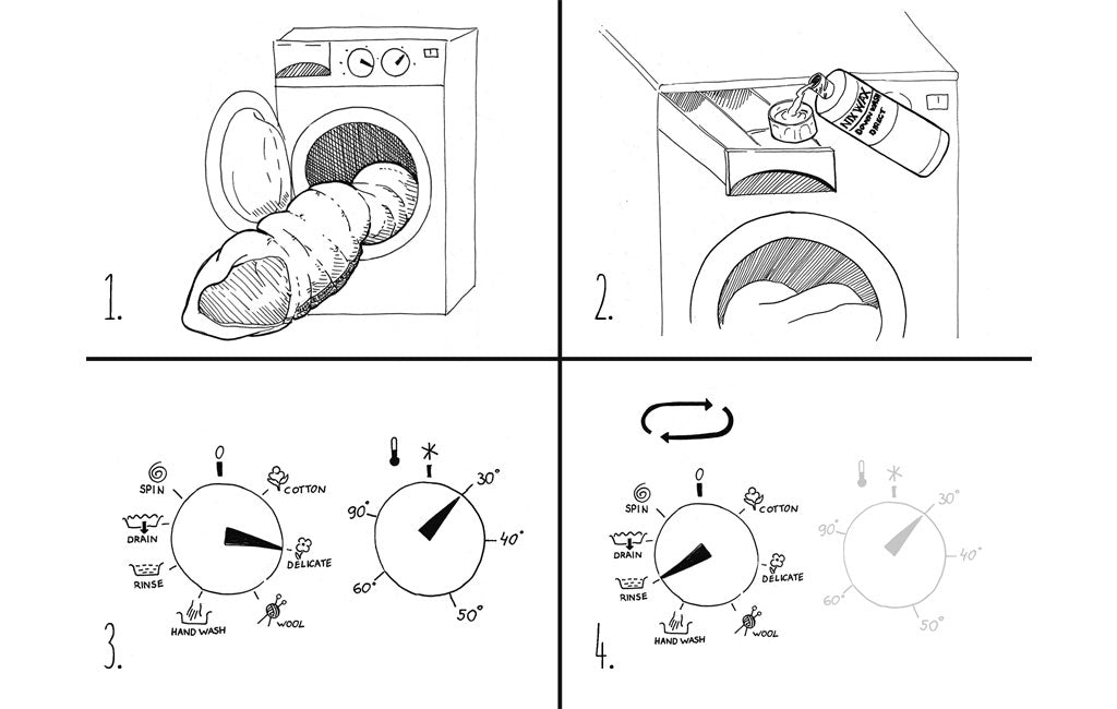 cómo lavar una máquina de sacos de dormir