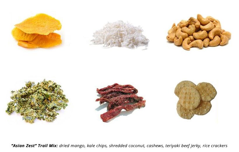 trucos y consejos de comida para mochileros de mezcla de frutos secos