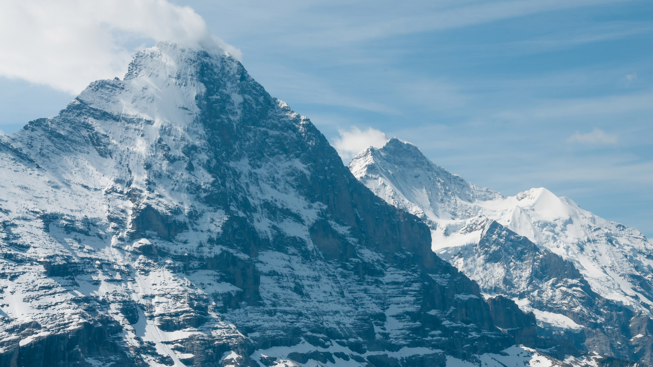 qué son los crampones: el Eiger